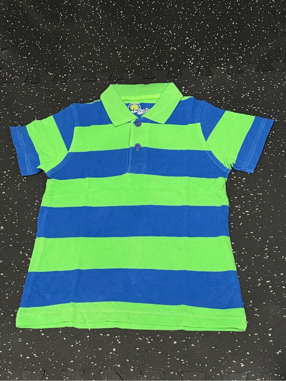 Blue and Green Striped Polo for Boys. CHECK DESCRIPTION
